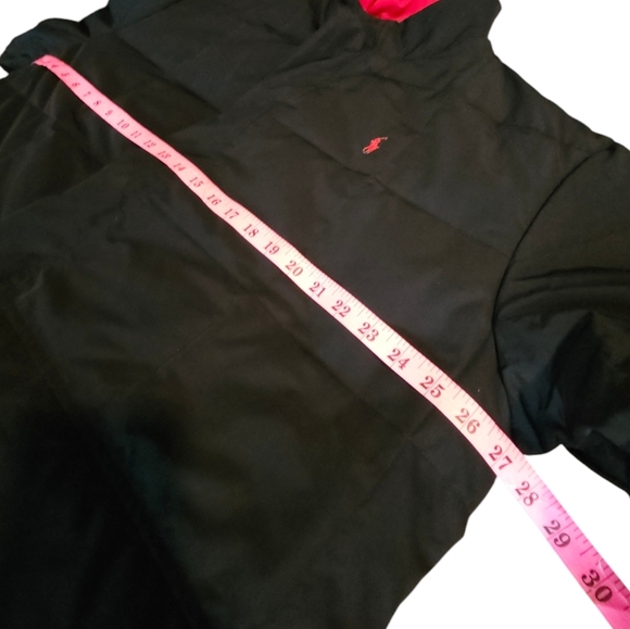 Vintage Polo Ralph Lauren 2 IN 1 Puffer Down Reversible Jacket Red/Black XL - Picture 15 of 16